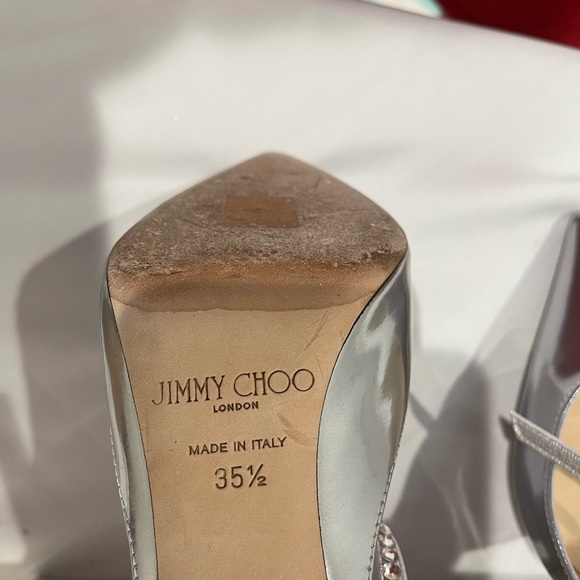Jimmy Choo Silver Helix 100s! - Picture 11 of 11